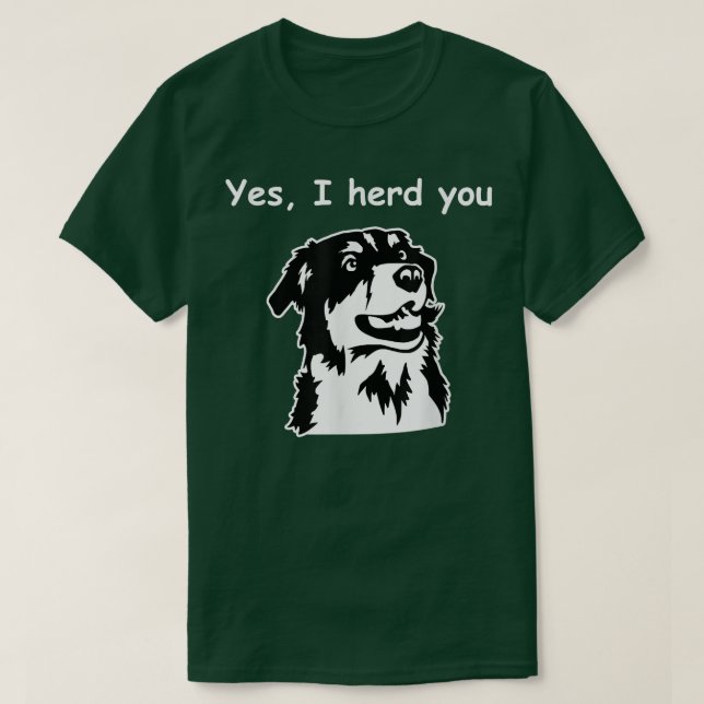 Camiseta Sim, Eu Te Entendo Cachorro Australiano Engraçado (Frente do Design)