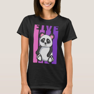 Camiseta Sim, eu tenho 5 anos Panda, eu pensei que era part