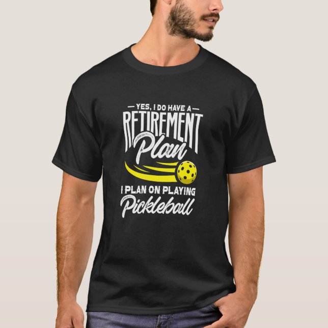 Camiseta Sim, Eu Tenho Um Jogador De Pickleball Do Plano De (Frente)
