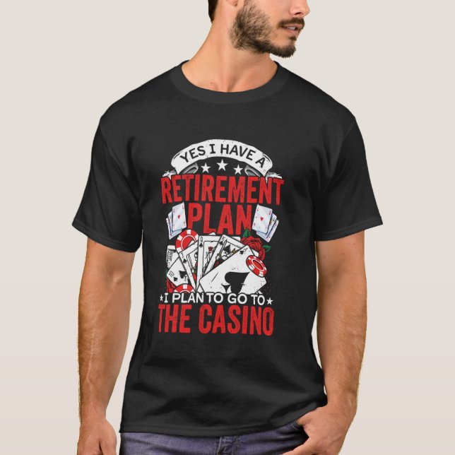 Camiseta Sim, Eu Tenho Um Plano De Aposentação Que Eu Plane (Frente)