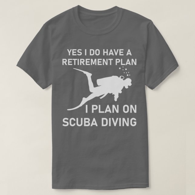 Camiseta sim, eu tenho um plano de aposentadoria eu planejo (Frente do Design)