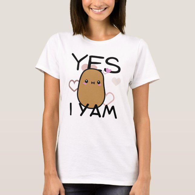 Camiseta Sim, eu Yam Kawaii, garotos bonitinhos (Frente)