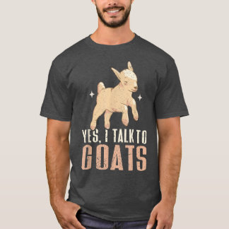 Camiseta Sim, Falo Com Caprinos Fazendas Locais Caprinos En