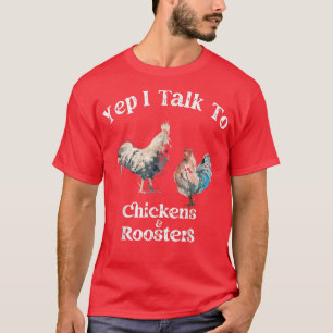 Camiseta Sim, Falo Com Galinhas E Galinhas Engraçadas