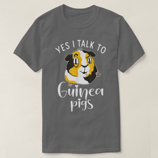 Camiseta Sim, falo com porcos da Guiné (Frente do Design)