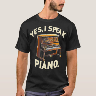 Camiseta Sim Falo Piano Piano Engraçado