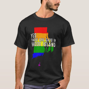 Camiseta Sim Há Gay No Orgulho Local De Rhode Island Lgbt