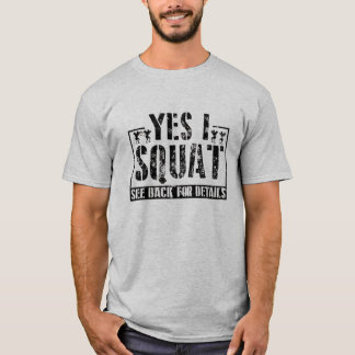 Camiseta Sim I Squat - Engraçado Cota T-Shirt