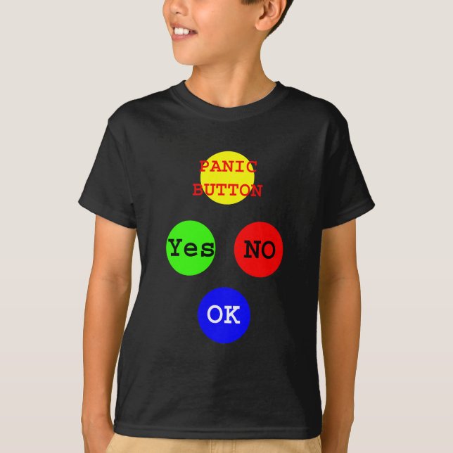 Camiseta Sim Não Botões O MUSEUM Zazzle Oferece (Frente)