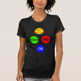 Camiseta Sim Não Botões O MUSEUM Zazzle Oferece