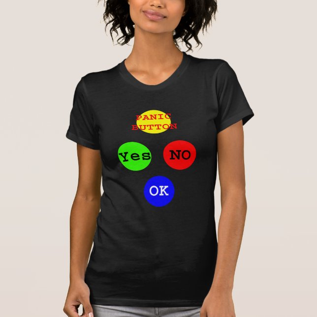 Camiseta Sim Não Botões O MUSEUM Zazzle Oferece (Frente)