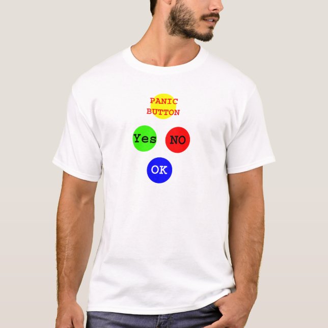 Camiseta Sim Não Botões O MUSEUM Zazzle Oferece (Frente)