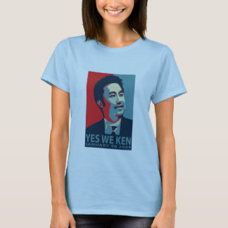 Camiseta Sim nós Ken (Obama) - o bebê T da mulher -