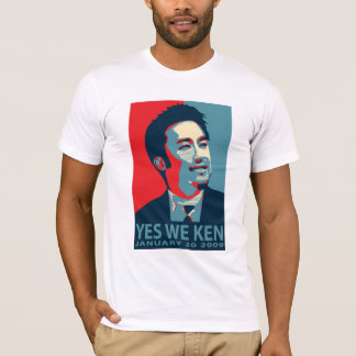 Camiseta Sim nós Ken (Obama) - t-shirt branco -