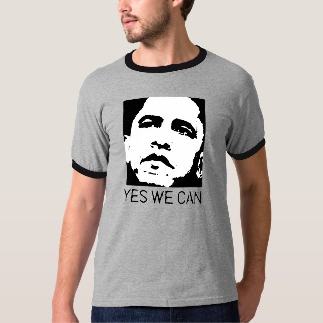 Camiseta Sim nós podemos Obama 2008 (Frente)