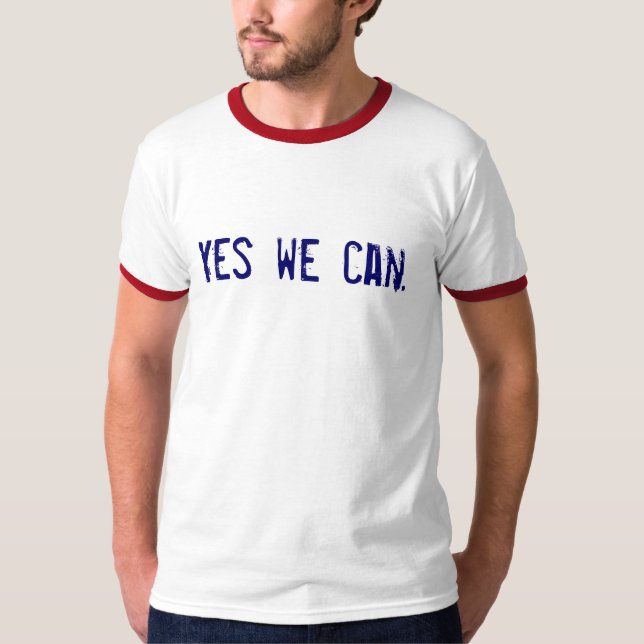 Camiseta Sim nós podemos t-shirt (Frente)