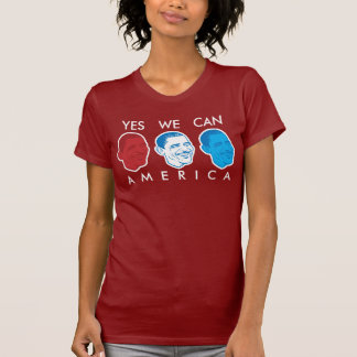 Camiseta "Sim nós podemos t-shirt de América" Obama