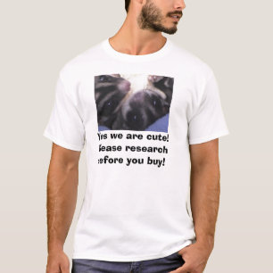 Camiseta Sim nós somos bonitos! Pesquise por favor antes