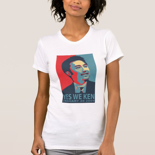 Camiseta Sim nós t-shirt de Ken (Obama) - personalizado (Frente)