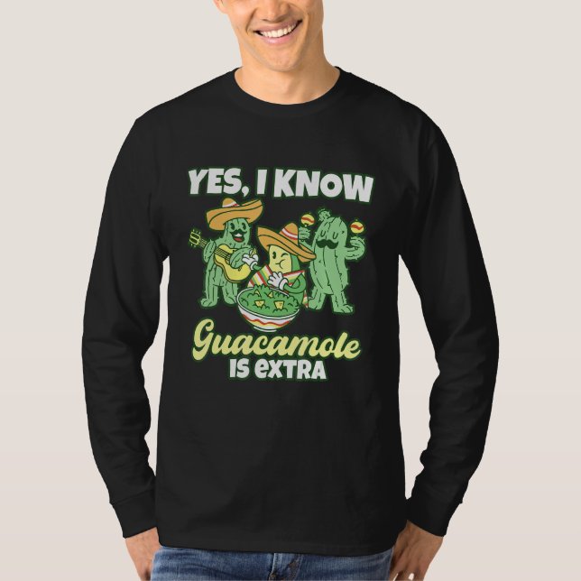 Camiseta Sim, o Guacamole É uma Fruta Extra Saudável Abacat (Frente)