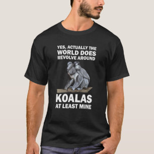 Camiseta sim, o mundo gira em torno de koals ko