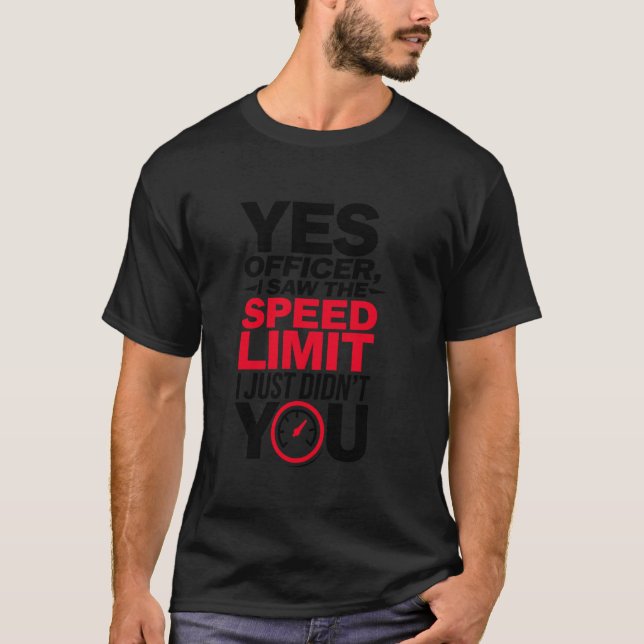 Camiseta Sim Oficial Excesso de Velocidade para Entusiastas (Frente)