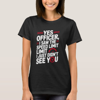 Camiseta Sim Oficial Velocidade para Entusiastas de Carros