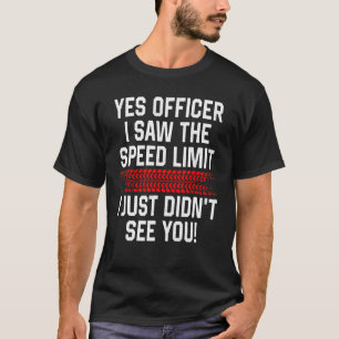 Camiseta Sim Oficial, Vi O Limite De Velocidade Enthus Enca