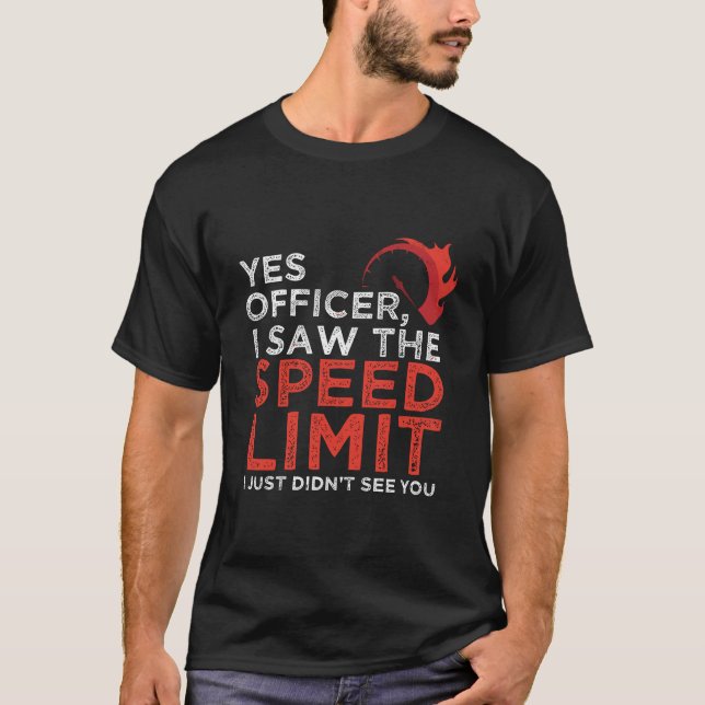Camiseta Sim Oficial, Vi O Limite De Velocidade Enthus Engr (Frente)