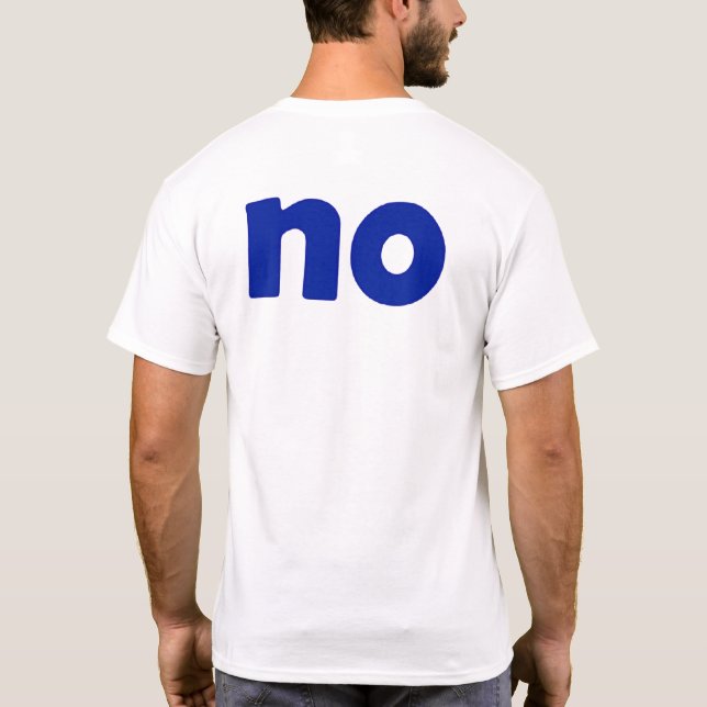 Camiseta sim ou não (Verso)