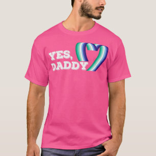 Camiseta Sim Pai LGBT Suporte a Orgulho gay Rosa