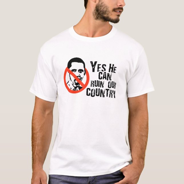 CAMISETA SIM PODE ARRUINAR NOSSO PAÍS (Frente)
