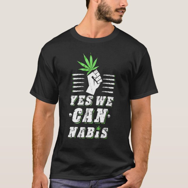 Camiseta Sim Podemos Fumar Nabis Weed (Frente)