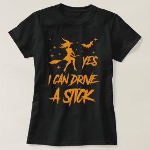 Camiseta Sim, posso dirigir um Dia de as Bruxas engraçado S