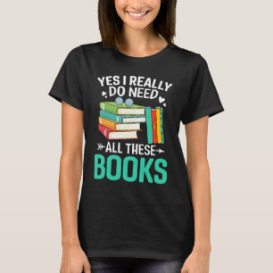 Camiseta Sim, preciso de livros lendo leitor de worms de li