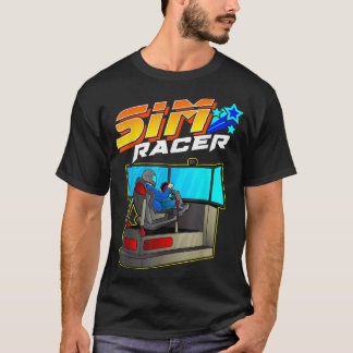 Camiseta Sim Racer - Moção Simuladora de Corrida e Condução