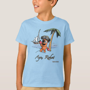 Camiseta Sim, Robô Pirata T-Shirt