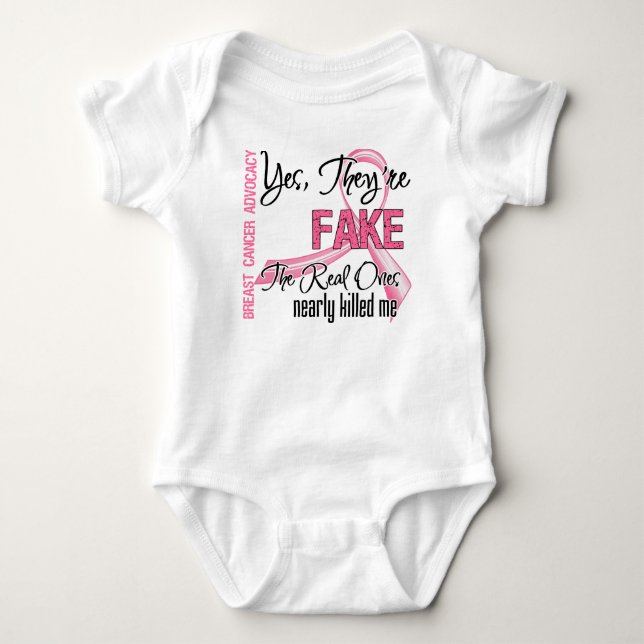 Camiseta Sim, São Falso - Cancer De Mama (Frente)