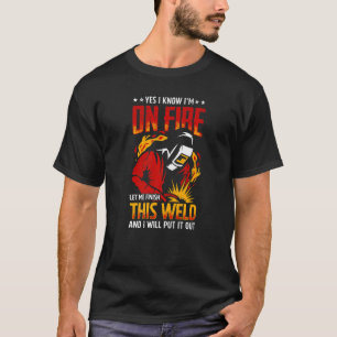 Camiseta Sim, sei que estou soltando fogo Flame Metalsmith