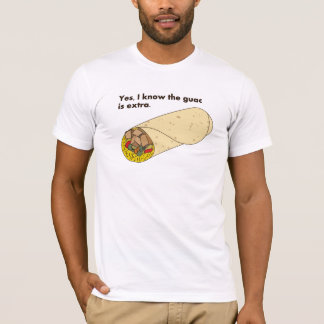 Camiseta Sim, sei que o guac é extra!