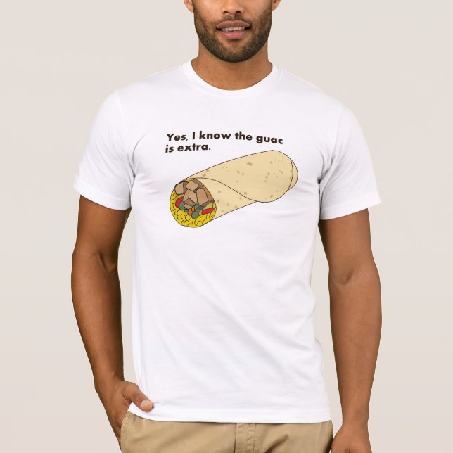 Camiseta Sim, sei que o guac é extra! (Frente)