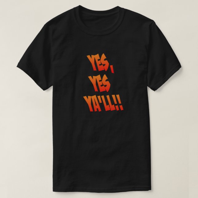 Camiseta Sim, sim, sim... (Frente do Design)