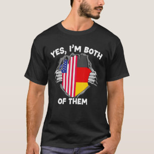 Camiseta Sim, sou ambos EUA Alemanha Von Steuben Day