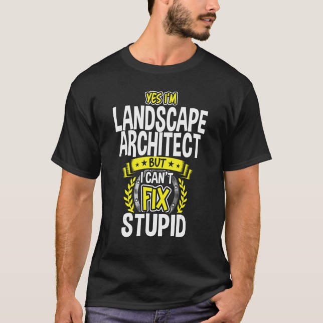 Camiseta Sim, sou arquiteto paisagista (Frente)