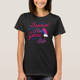 Camiseta Sim Sou Bissexual Não Vou Escolher Um Lado C