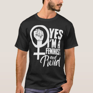 Camiseta Sim, sou Feminista e Orgulhosa Feminista dos Direi