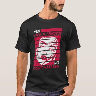 Camiseta Sim Sou Feminista Não Não Odeio Homens Feministas