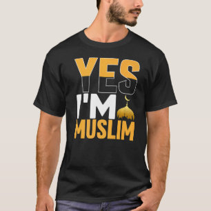 Camiseta Sim, sou muçulmano islâmico
