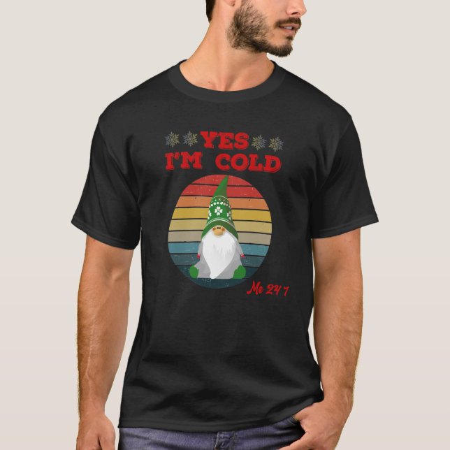 Camiseta Sim, sou o Congelando dos gnomos 24 7 (Frente)