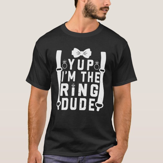 Camiseta Sim, sou o Legal Anel de Casamentos do Homem Anel (Frente)